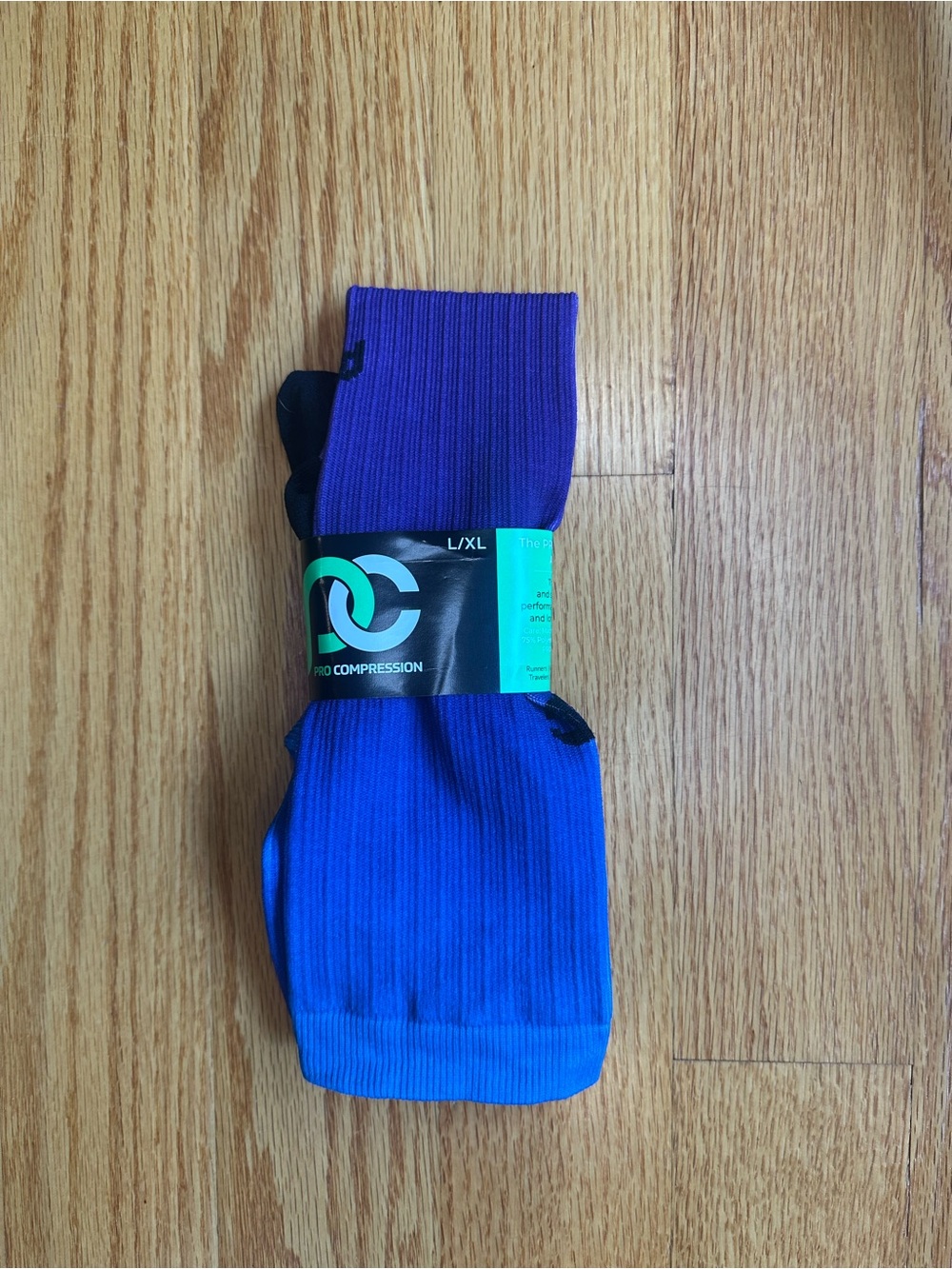Pro Compression Men's Athletic Socks - Blue